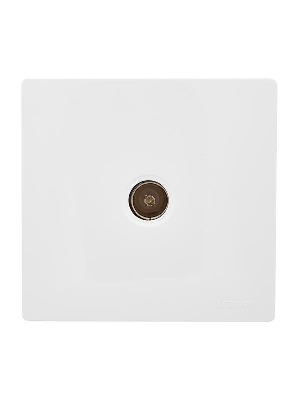 Розетка TV 1-мест. LETO оконечная бел. LEZARD 752-0200-130