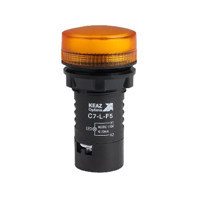 Лампа светодиодная OptiSignal Compact D22 С7-L-F5 желт. 110В AC/DC XB7EV05GP КЭАЗ 362156