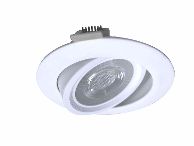 Светильник светодиодный Downlight RR 9Вт 180-265В 6400К кругл. поворотн. панель бел. КОСМОС KDownRR9W6400K