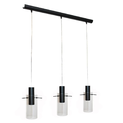 Светильник "Лорд" 231 (плафон 9003) НСБ 01-3х60-168 Е27 (ИМ) подвесной черн. Элетех 1005405106