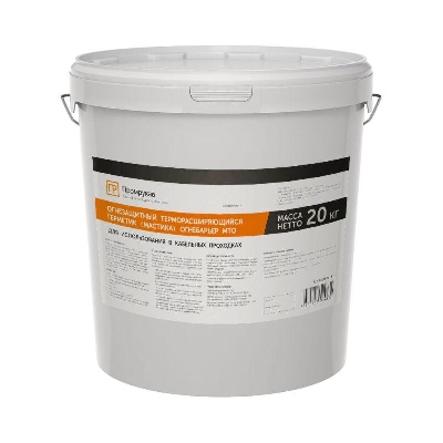 Герметик огнестойкий терморасщирающийся МТО (ведро 20кг) Промрукав PR08.21181