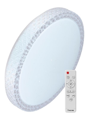 Светильник светодиодный PREMIUM SAPHIR 55Вт 230В 3000-6500К 4400лм IP40 395х95мм настенно-потолочный управляемый с пультом ДУ КОСМОС KSSaph55W