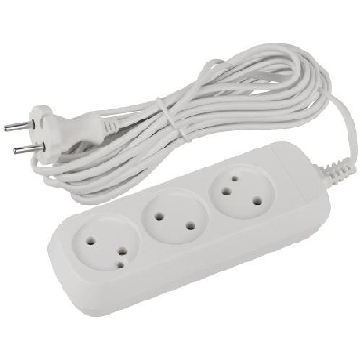 Удлинитель 3х5м без заземл. ШВВП 2х0.75 UDL-6-350 Greenline Эра Б0065070