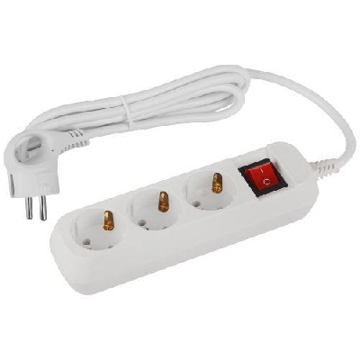 Удлинитель 3х1.5м с заземл. с выкл. ПВС 3х1 UDL-16-315-ES Greenline Эра Б0065078