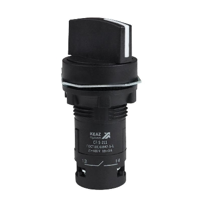 Переключатель 2 положения OptiSignal Compact D22 С7-S-211 черн. 1НО+1НЗ XB7ND25 КЭАЗ 362136