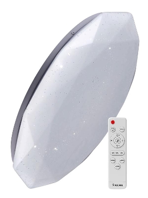 Светильник светодиодный PREMIUM DIAMOND 55Вт 230В 3000-6500К 4400лм IP40 350х90мм настенно-потолочный управляемый с пультом ДУ КОСМОС KSDiam55W