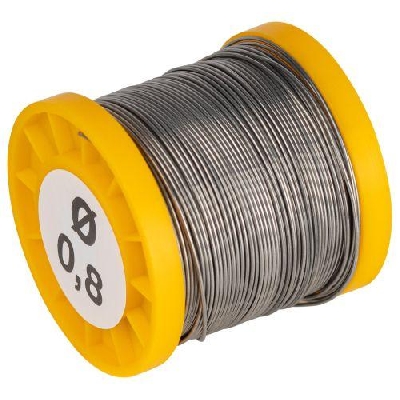 Припой с канифолью для пайки ПОС 61 трубка d0.8мм катушка 200гр Эра Б0061080