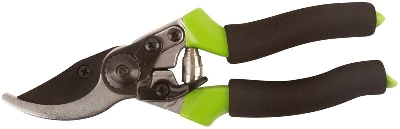 Секатор режущие кромки внахлест тефлон. покрытие лезвий пластик. ручки с мягкими накладками 215мм FIT 77086