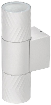 Светильник 5108 2хGU10 IP65 уличный настенный бел. IEK LT-UBU0-5108-GU10-2-K01