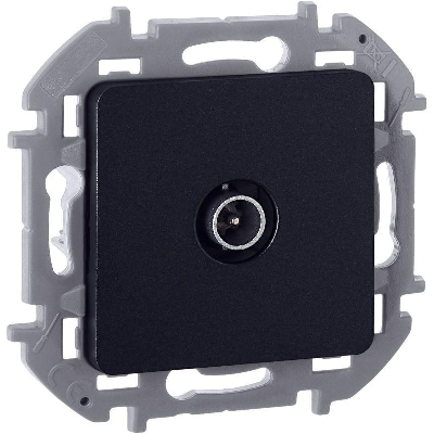 Розетка телевизионная проходная TV Inspiria 14дБ 5-862мГц механизм антрацит IEK 673863