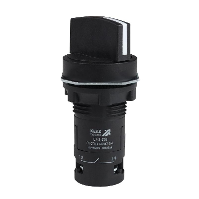 Переключатель 2 положения OptiSignal Compact D22 С7-S-210 черн. 1НО XB7ND21 КЭАЗ 362133