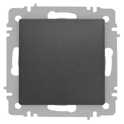 Переключатель 1-кл. СП Accent 6-103-07 10А IP20 250В AL/CU графит Intro Б0063442