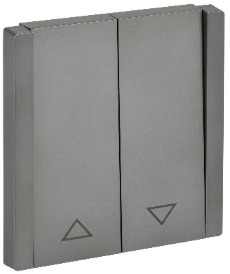 Выключатель жалюзи СП FORTE&PIANO 10А FP511 сталь IEK FP-V15-0-10-1-K46