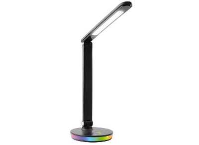 Светильник светодиодный настольный UF-822 C02 7Вт димм. 3 цвет. темп. RGB ночник черн. Ultraflash 15177