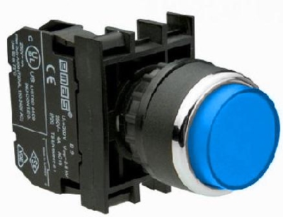 Кнопка выступающая (1НО) син. EMAS B100HM