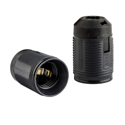 Патрон подвесной E27 фигур. резьба черн. DUWI 24529 2