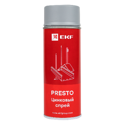 Спрей цинковый "Presto" 400мл EKF lp-zinc