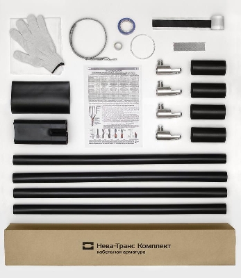 Муфта кабельная концевая универс. 1кВ 1ПКВ(Н)ТпбН-4х(70-120) с болт. наконечн. Нева-Транс Комплект 22020147