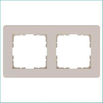 Рамка 2-м G-Flex тауп Jasmart G1102T