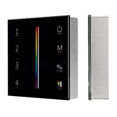 Панель Sens SMART-P55-MULTI Black (3В 4 зоны 2.4G) (IP20 пластик) Arlight 028310