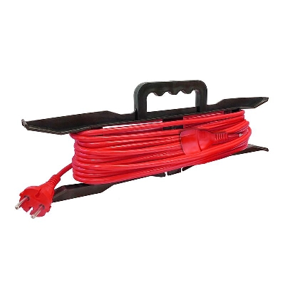 Удлинитель-шнур на рамке 1х30м без заземл. 10А IP20 2.2кВт ПВС 2х1 DOMTOK 2475