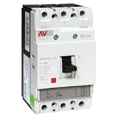 Выключатель автоматический 3п 40А 35кА AV POWER-1/3 TR AVERES EKF mccb-13-40-TR-av