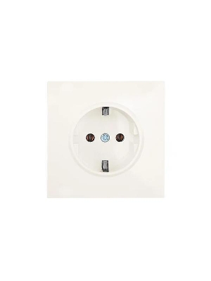 Розетка 1-мест. с/з ПБТ СП ZIMA IP20 16А безвинт. зажим слон. кость LEZARD 704-9088-122BQC