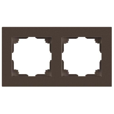 Рамка 2-м СП Accent 6-502-08 бронза Intro Б0063777