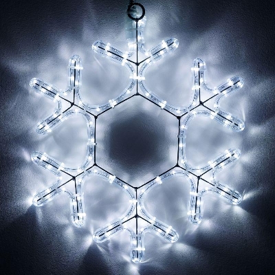 Фигура ARD-SNOWFLAKE-M7-450x375-108LED White (230В 6.5Вт) (IP65) Ardecoled 034249