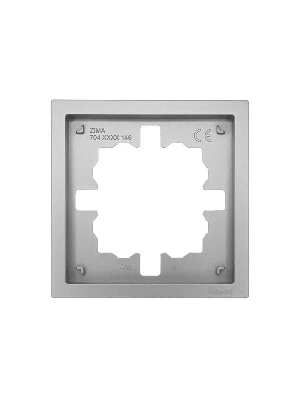 Рамка 1-мест. горизонт. ZIMA сер. матов. LEZARD 704-7400-146