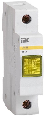 Лампа сигнальная ЛС-47 желт. KARAT IEK MLS10-230-K05