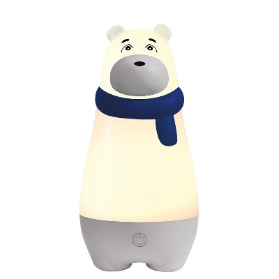 Светильник светодиодный настольный JS7-BEAR-bu МИШКА ночник аккумуляторный диммер IP20 син. JazzWay 5061248