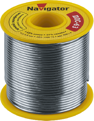 Припой 93 783 NEM-Pos05-63K-1.5-K200 (ПОС-63 катушка 1.5мм 200г) NAVIGATOR 93783