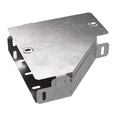 Переходник для лотка левый 200х100х50 с крышкой Стандарт Промрукав PR16.0489