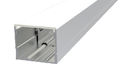 Профиль алюминиевый для LED ленты AC230В накладной 2440х20х20мм (максимальная ширина ленты 14.9 мм) с опаловым рассеив. и комплектом стальных монтажных скоб (8шт) VARTON V4-R0-70.0001.KIT-2302