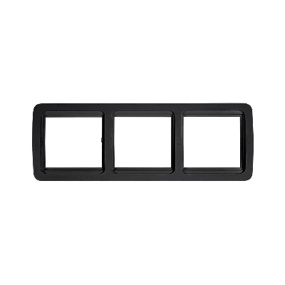 Рамка 3-м горизонтальная CLASSICO 2303HB черн. IN HOME 4690612061146