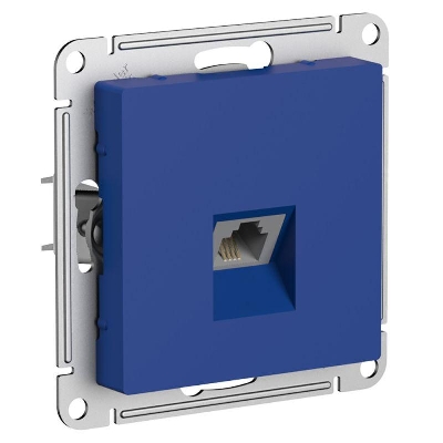 Розетка телефонная AtlasDesign RJ11 механизм аквамарин SE ATN001181