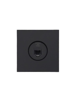 Розетка телефонная евро СП ZIMA IP20 черн. бархат LEZARD 704-4288-137