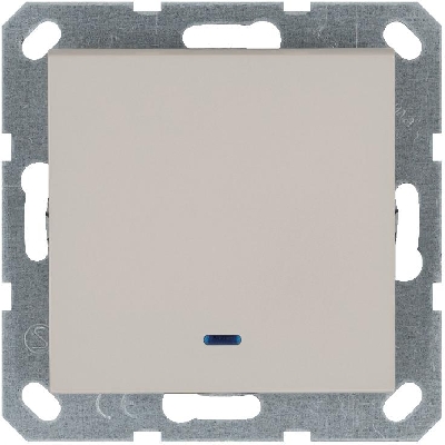 Переключатель проходной 1-кл. 10А IP20 с подсветкой механизм тауп Jasmart G3012NT