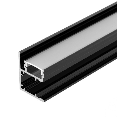 Профиль WALL-2228-2000 ANOD BLACK L2000 алюм. Arlight 050488