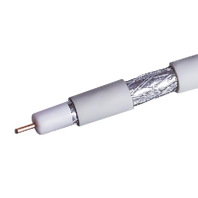 Кабель коаксиальный RG-6 CCS 1.02 (21проц.)/FPE/Al-Pet-Al Foil Unbonded/Al 64х0.12/PVC RW бел. (уп.100м) Net.On 109L