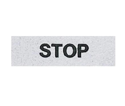 Табличка "STOP" 8мм EMAS BET08STOP