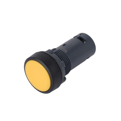 Кнопка моноблочная SB7 22мм с возвратом пластик 1НО IP65 черн. SE SB7NA51