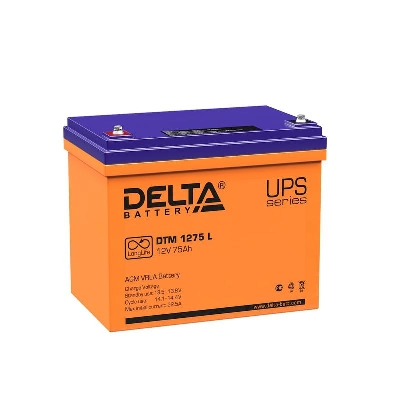 Аккумулятор UPS 12В 75А.ч Delta DTM 1275 L