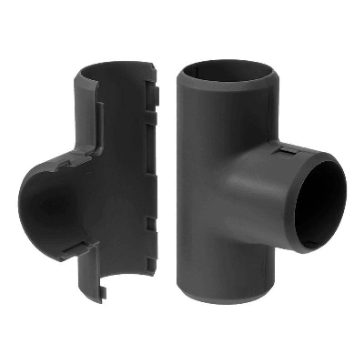 Тройник разборный d16мм черн. (уп.5шт) Промрукав PR13.0177