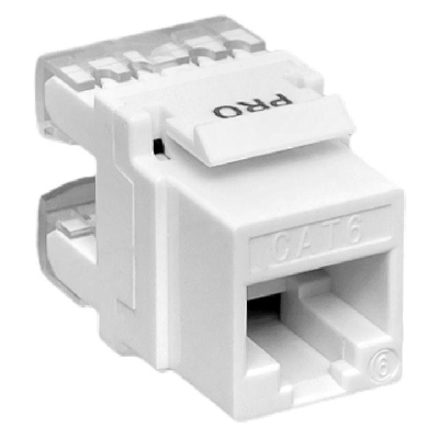 Модуль Keystone RJ45 кат.6 неэкранир. 110 IDC 180град. бел. TERACOM PRO EKF TRP-KSTN-180D-6UTP-WH