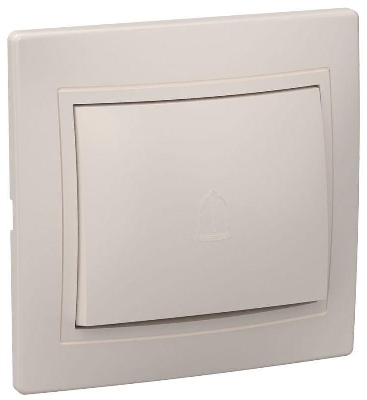 Переключатель проходной 1-кл. СП Кварта 10А IP20 ВСп10-1-0-ККм крем. GENERICA EVK12-K33-10-DM