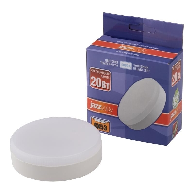 Лампа светодиодная PLED-GX53 20Вт 5000К холод. бел. GX53 JazzWay 5065345