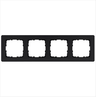 Рамка 4-м G-Flex черн. матов. soft touch Jasmart G1104PB