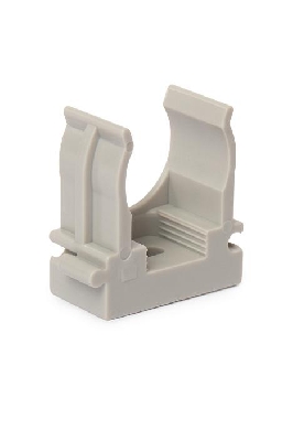 Держатель для труб (клипса) d16мм для монтажного пистолета пластик. RAL7035 OBO 6836301